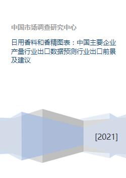 日用香料和香精图表 中国主要企业产量行业出口数据预测行业出口前景及建议